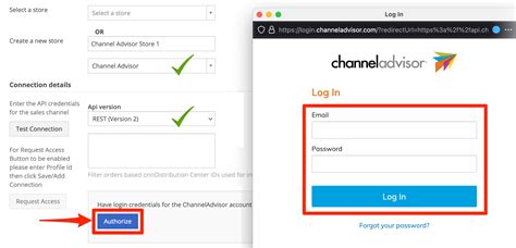 channeladvisor login in.